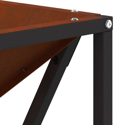 Fire Pit Brown 50 x 50 x 35 cm Weathering Steel
