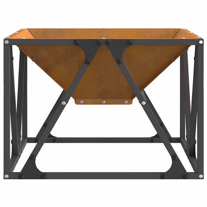 Fire Pit Brown 50 x 50 x 35 cm Steel