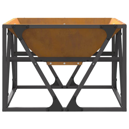Fire Pit Brown 50 x 50 x 35 cm Steel