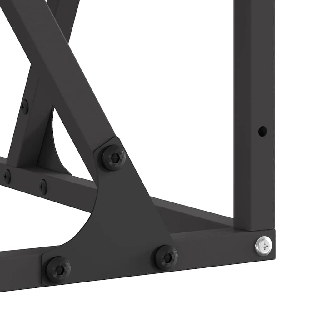 Fire Pit Black 80 x 80 x 40 cm Steel