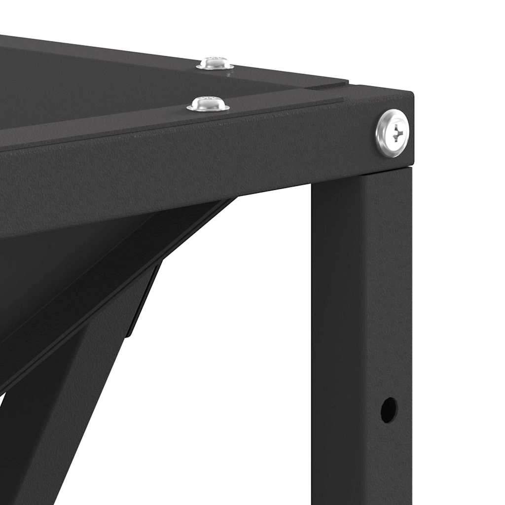 Fire Pit Black 80 x 80 x 40 cm Steel