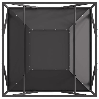 Fire Pit Black 80 x 80 x 40 cm Steel