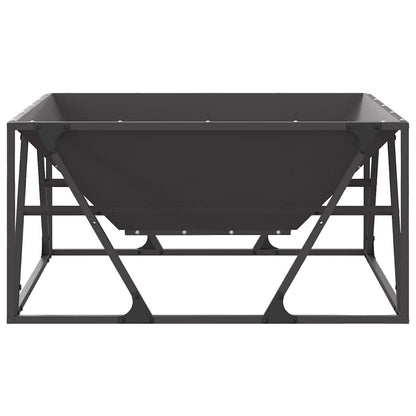 Fire Pit Black 80 x 80 x 40 cm Steel