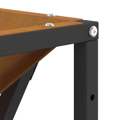 Fire Pit Brown 80 x 80 x 40 cm Steel