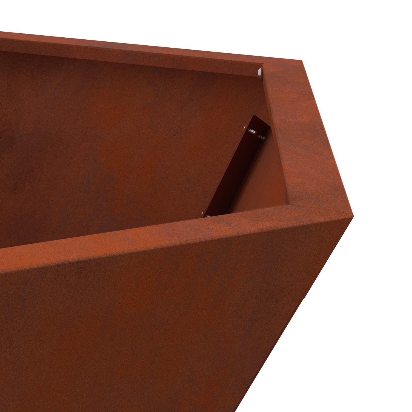 Fire Pit Brown 75 x 75 x 28 cm Weathering Steel