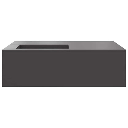 Fire Pit Black 100 x 100 x 30 cm Steel