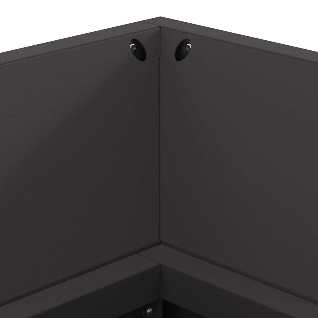 Fire Pit Black 160 x 45 x 35 cm Steel