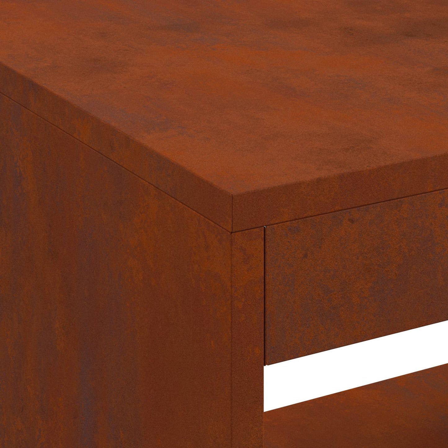 Fire Pit Brown 160 x 45 x 35 cm Steel