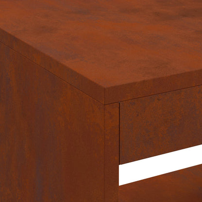 Fire Pit Brown 160 x 45 x 35 cm Steel