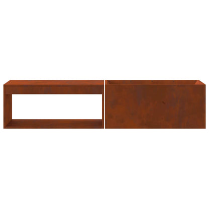 Fire Pit Brown 160 x 45 x 35 cm Steel