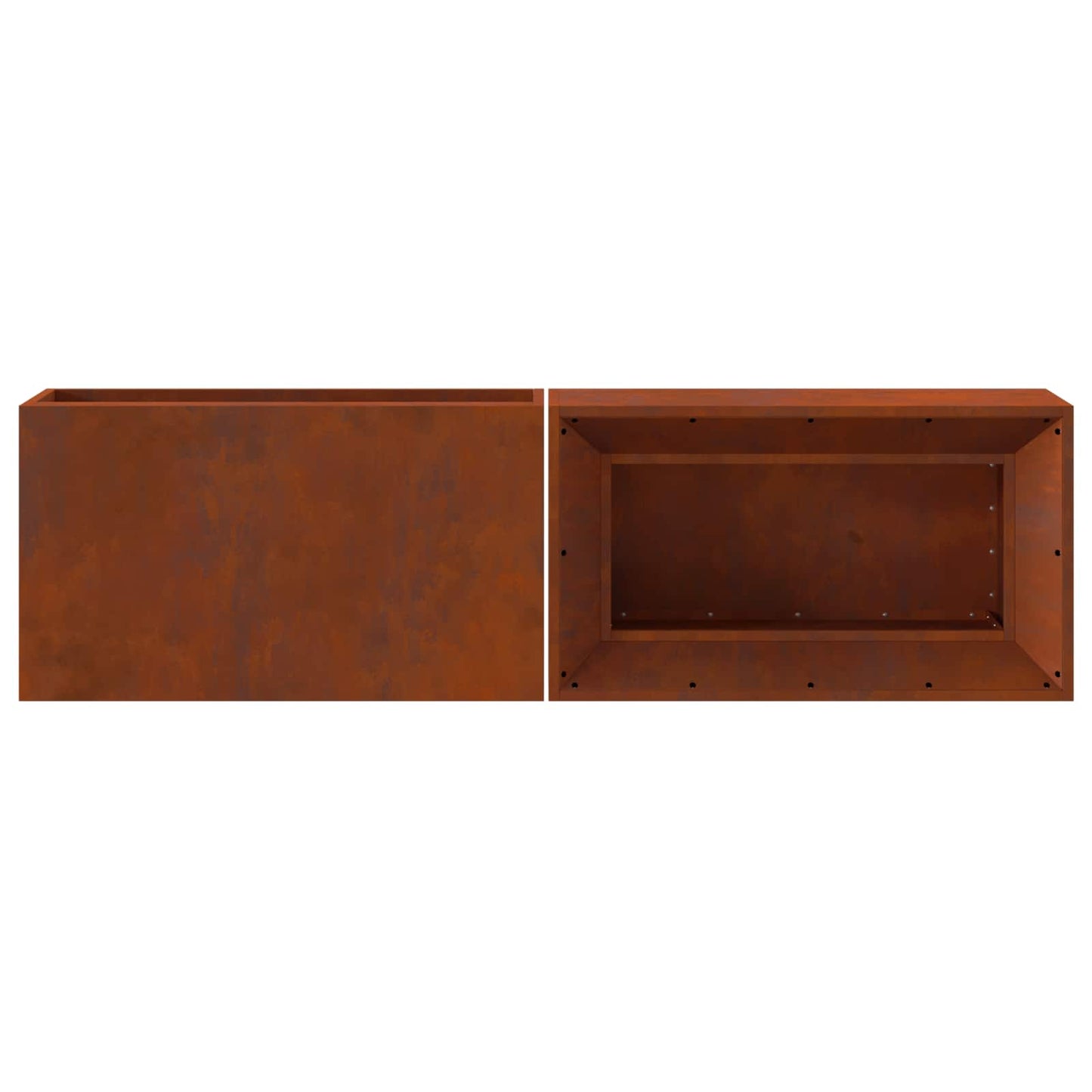 Fire Pit Brown 160 x 45 x 35 cm Steel