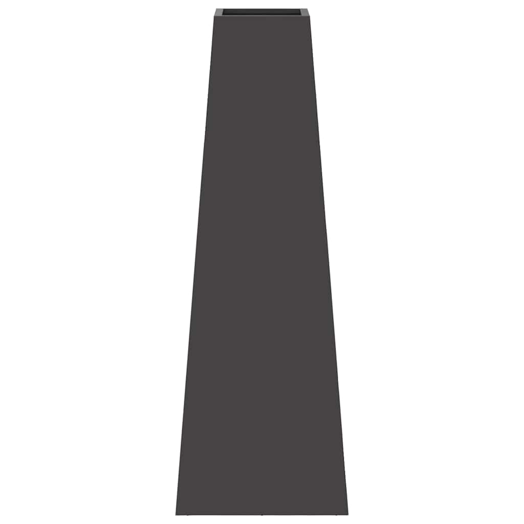 Fire Pit Black 50 x 35 x 100 cm Steel