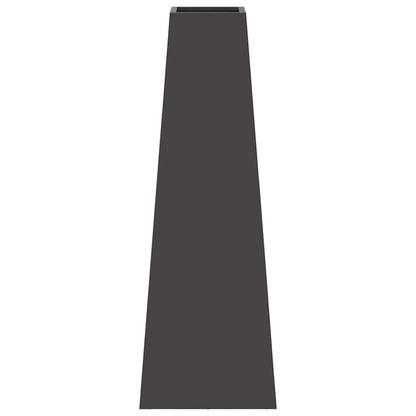 Fire Pit Black 50 x 35 x 100 cm Steel