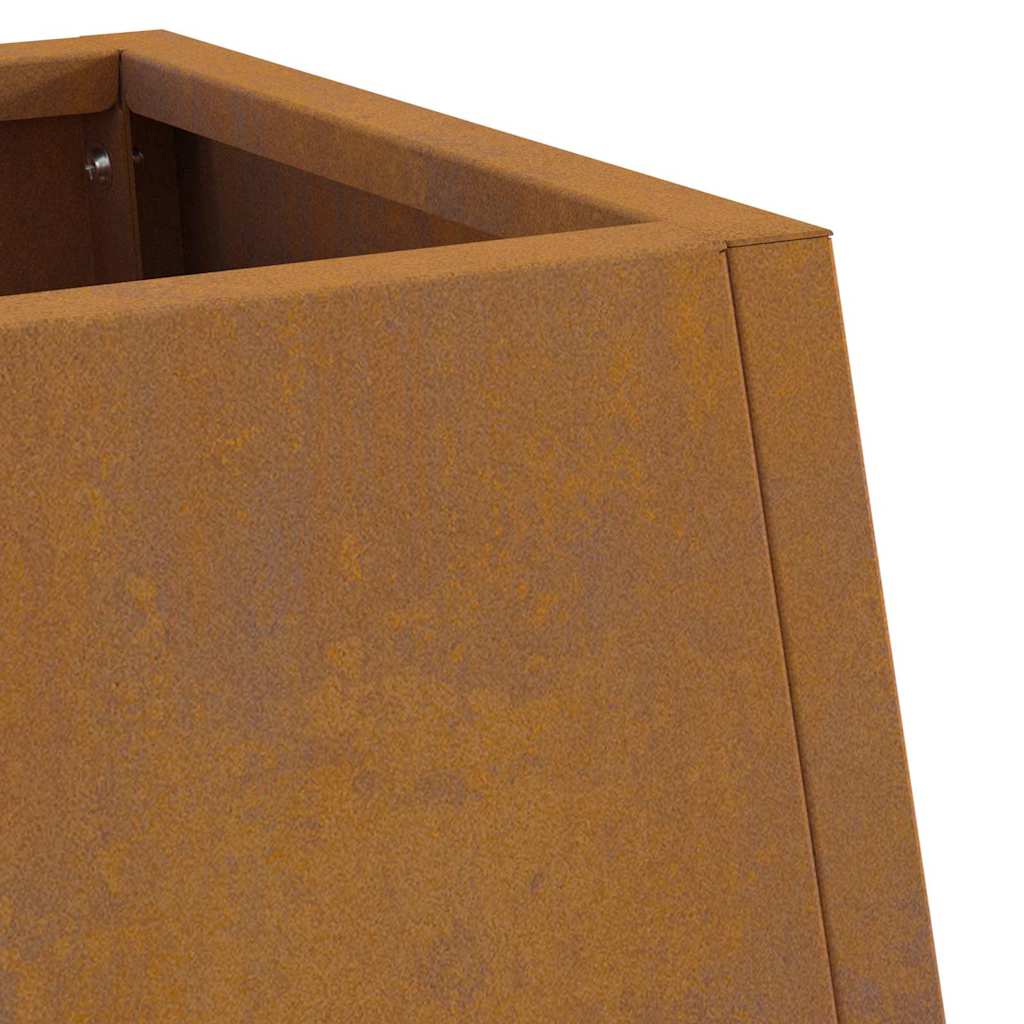 Fire Pit Brown 50 x 35 x 100 cm Weathering steel