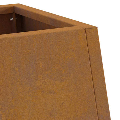 Fire Pit Brown 50 x 35 x 100 cm Weathering steel
