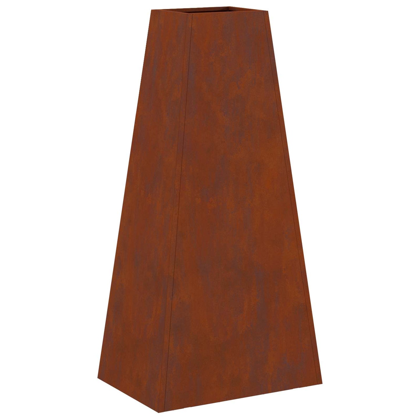 Fire Pit Brown 50 x 35 x 100 cm Weathering Steel