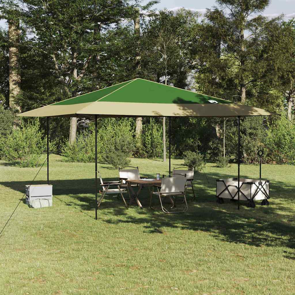Canopy Tent Manual Green 395 x 395 x 251 cm Fabric