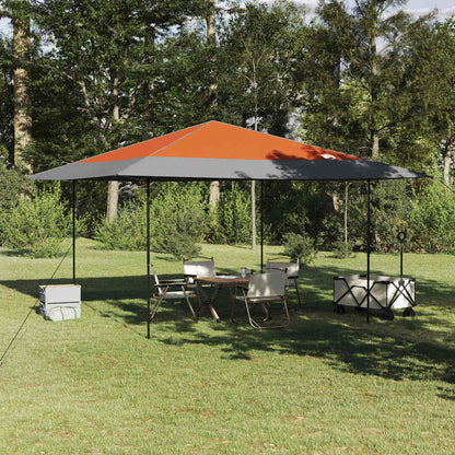 Canopy Tent 395 x 395 x 251 cm Orange Fabric