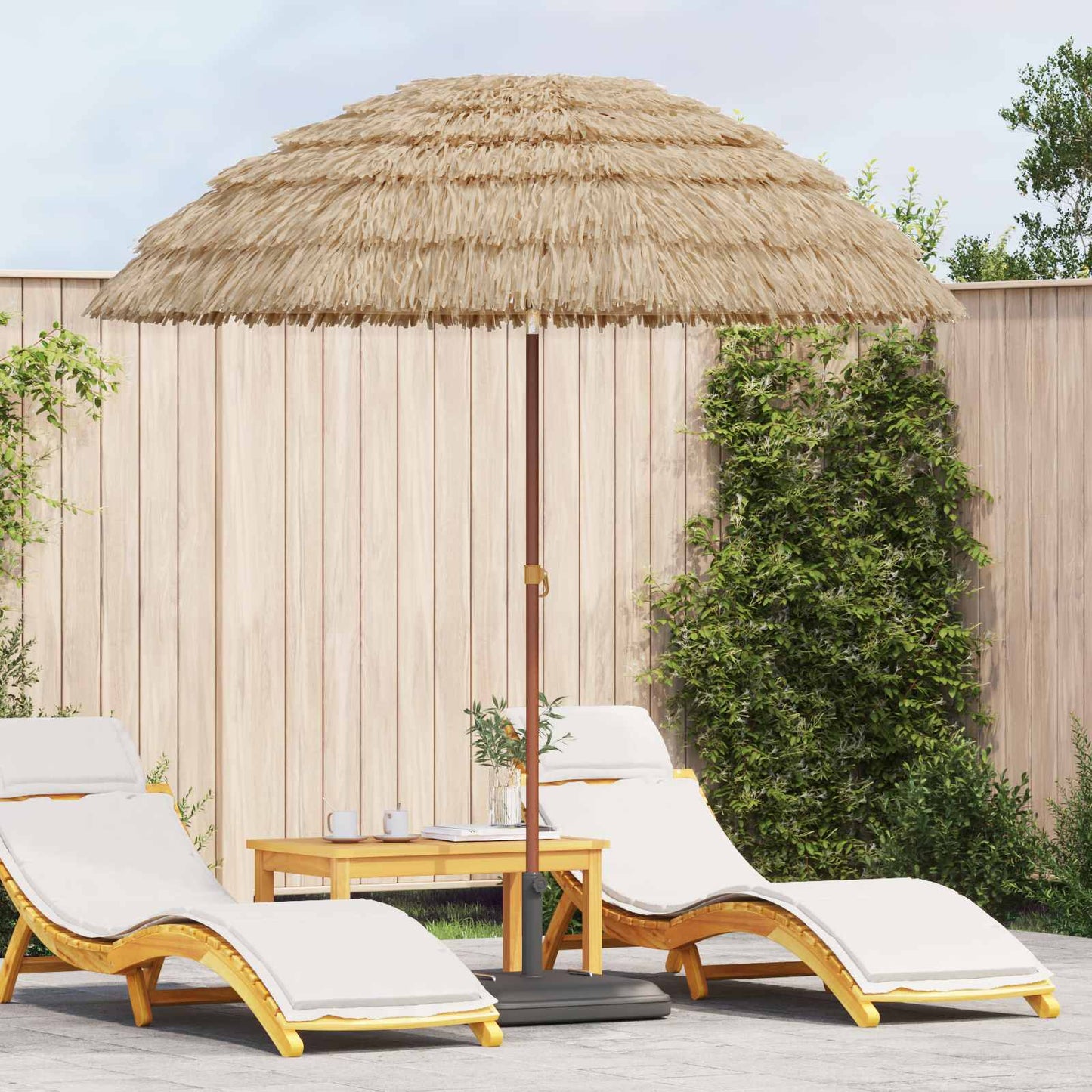 Garden Parasol Natural 205 x 205 x 210 cm