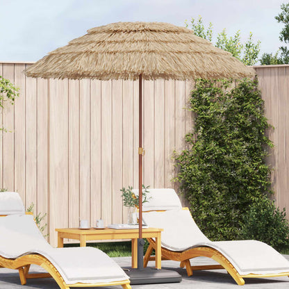 Beach Parasol Natural 160 x 160 x 196 cm Polyester and Steel