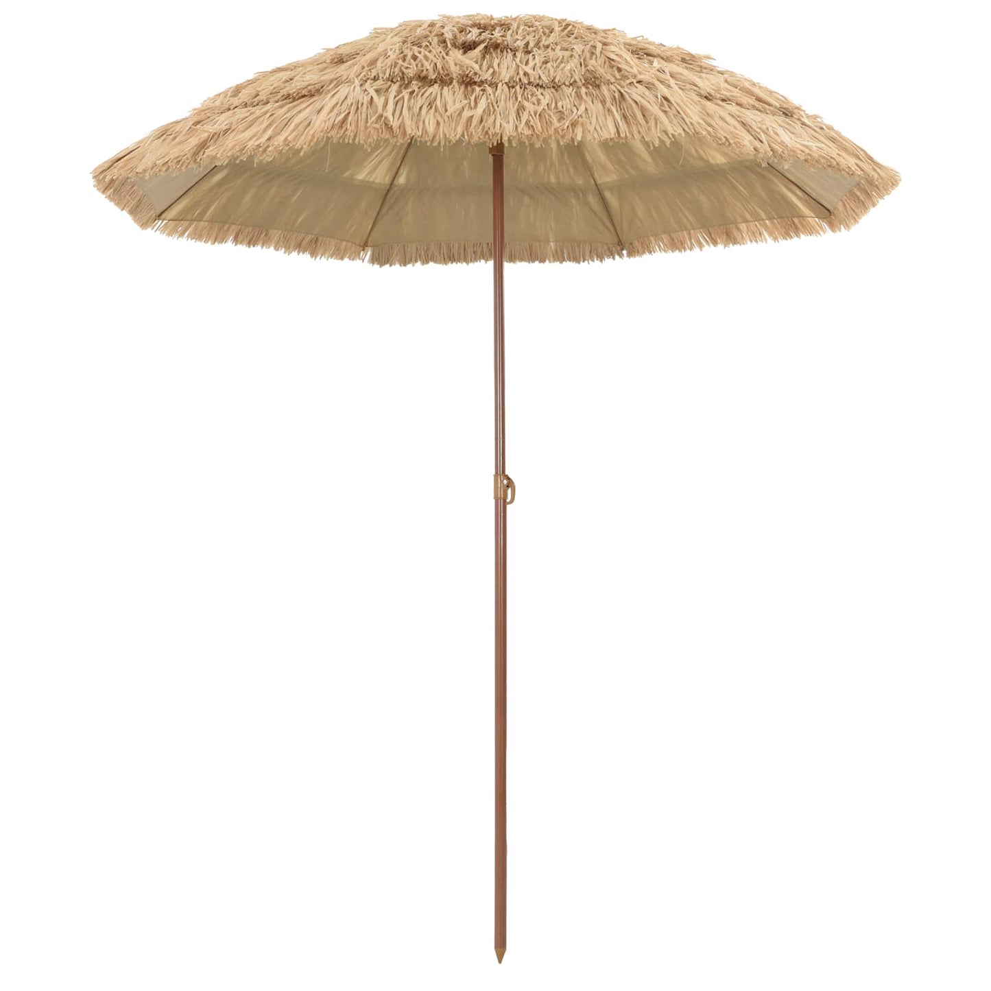 Beach Parasol Natural 160 x 160 x 196 cm Polyester and Steel
