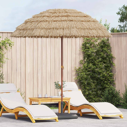Beach Parasol Natural 205 x 205 x 210 cm Polyester and Steel