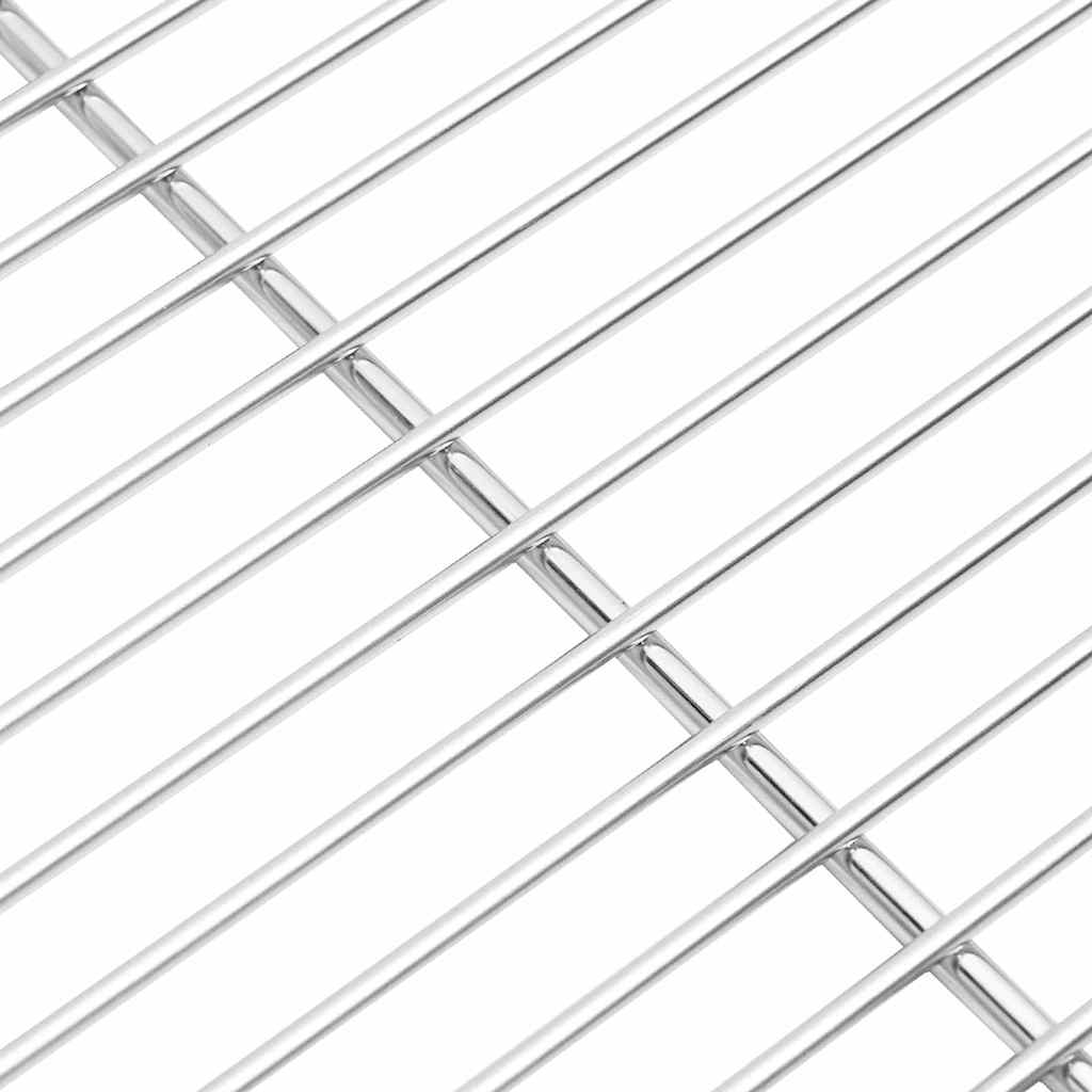 Grill Grate Silver 67 x 40 cm Stainless Steel
