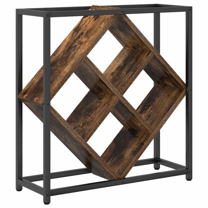 Wine Rack 16 bottles Engineered Wood Smoked Oak