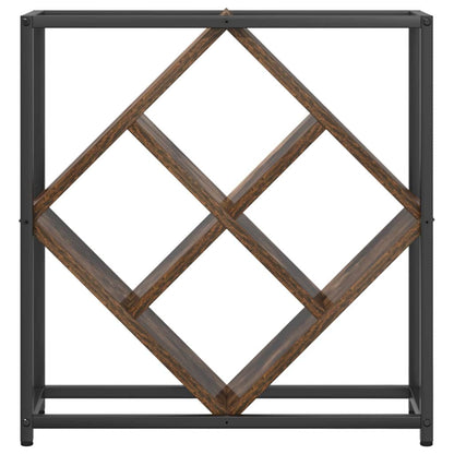 Wine Rack 16 bottles Engineered Wood Smoked Oak