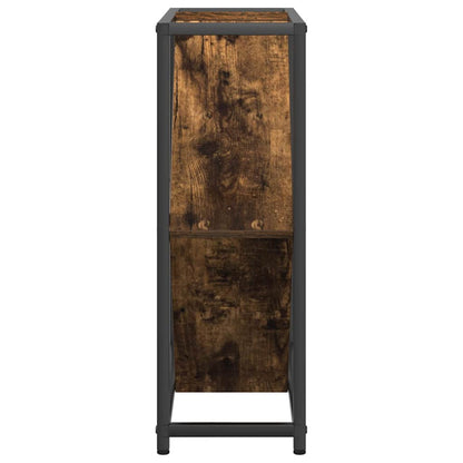 Wine Rack 16 bottles Engineered Wood Smoked Oak
