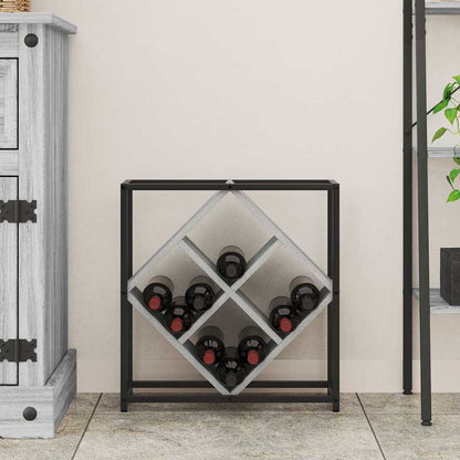 Wine Rack Grey Sonoma 51 x 18 x 52.5 cm Engineered Wood