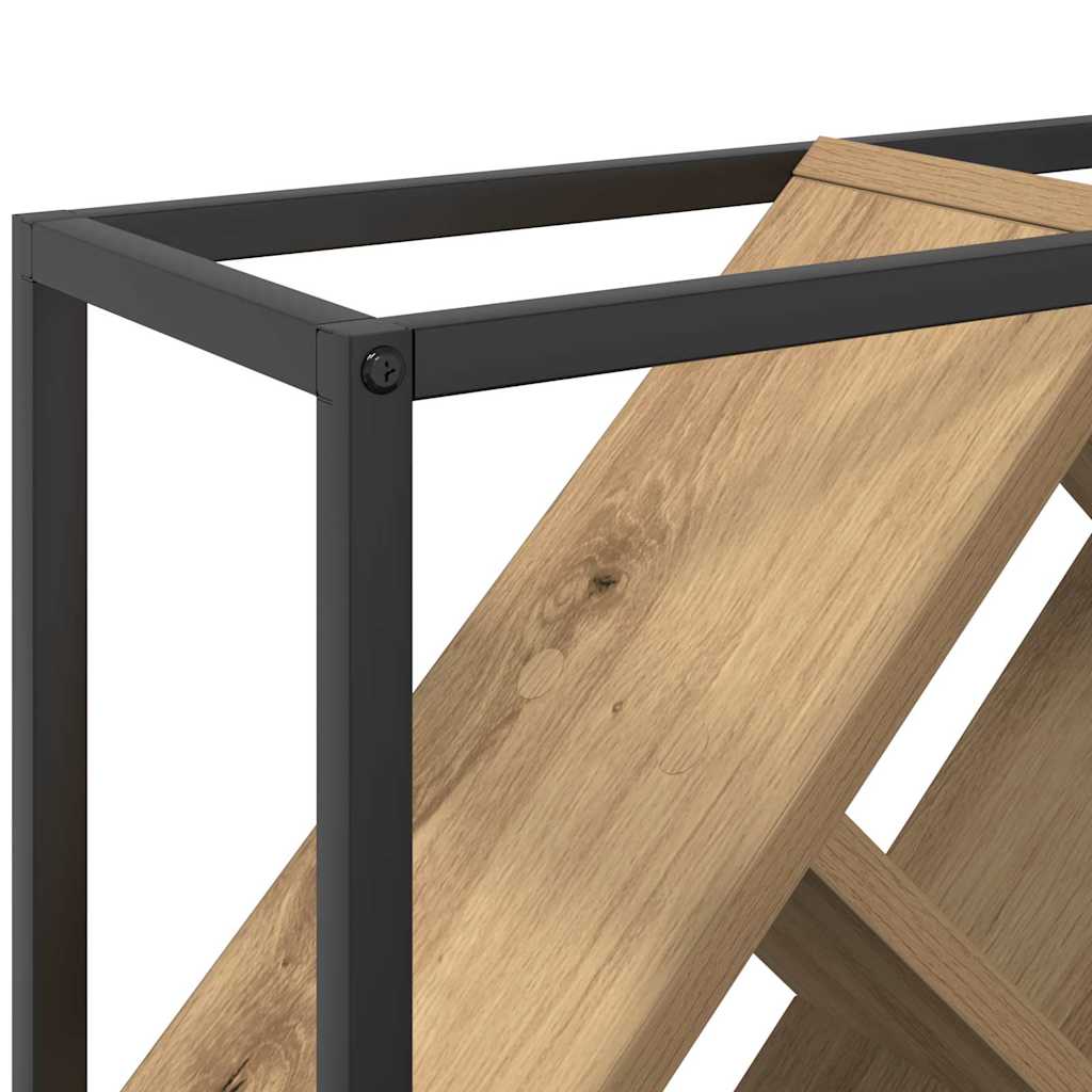 Wine Rack Artisan Oak 51 x 18 x 52.5 cm Engineered Wood