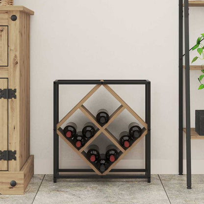 Wine Rack Artisan Oak 51 x 18 x 52.5 cm Engineered Wood