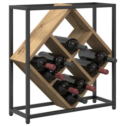 Wine Rack Artisan Oak 51 x 18 x 52.5 cm Engineered Wood