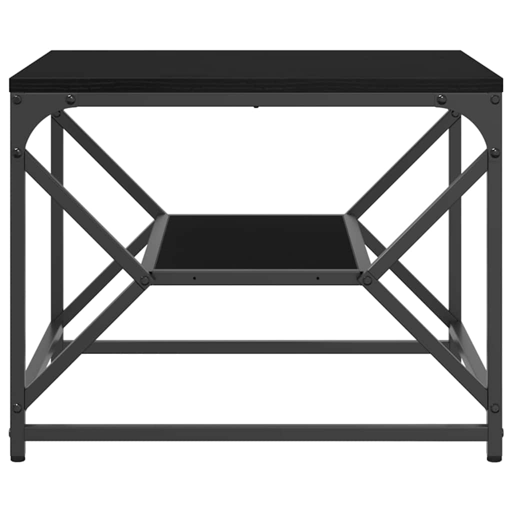 Coffee Table Black Oak 51 x 50 x 40 cm