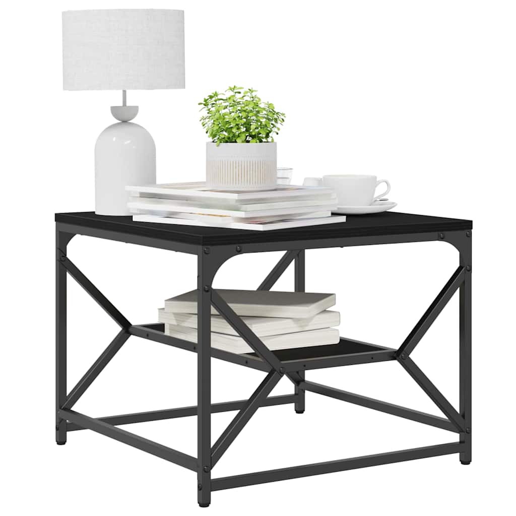 Coffee Table Black Oak 51 x 50 x 40 cm