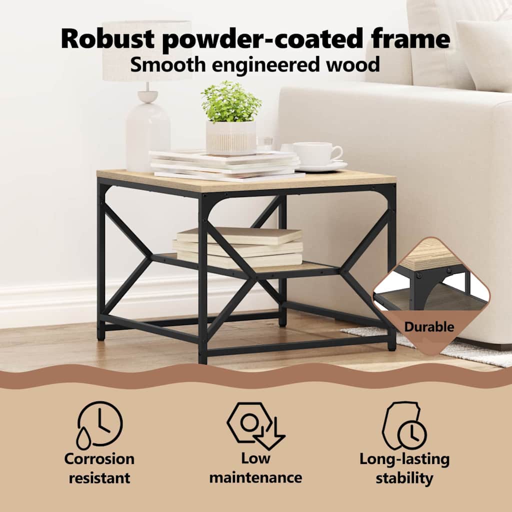 Coffee Table Sonoma Oak 51 x 50 x 40 cm