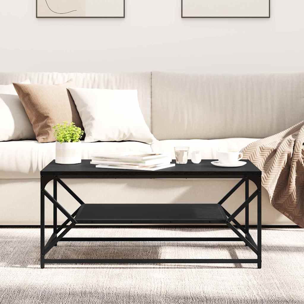 Coffee Table Black Oak 90 x 50 x 40 cm
