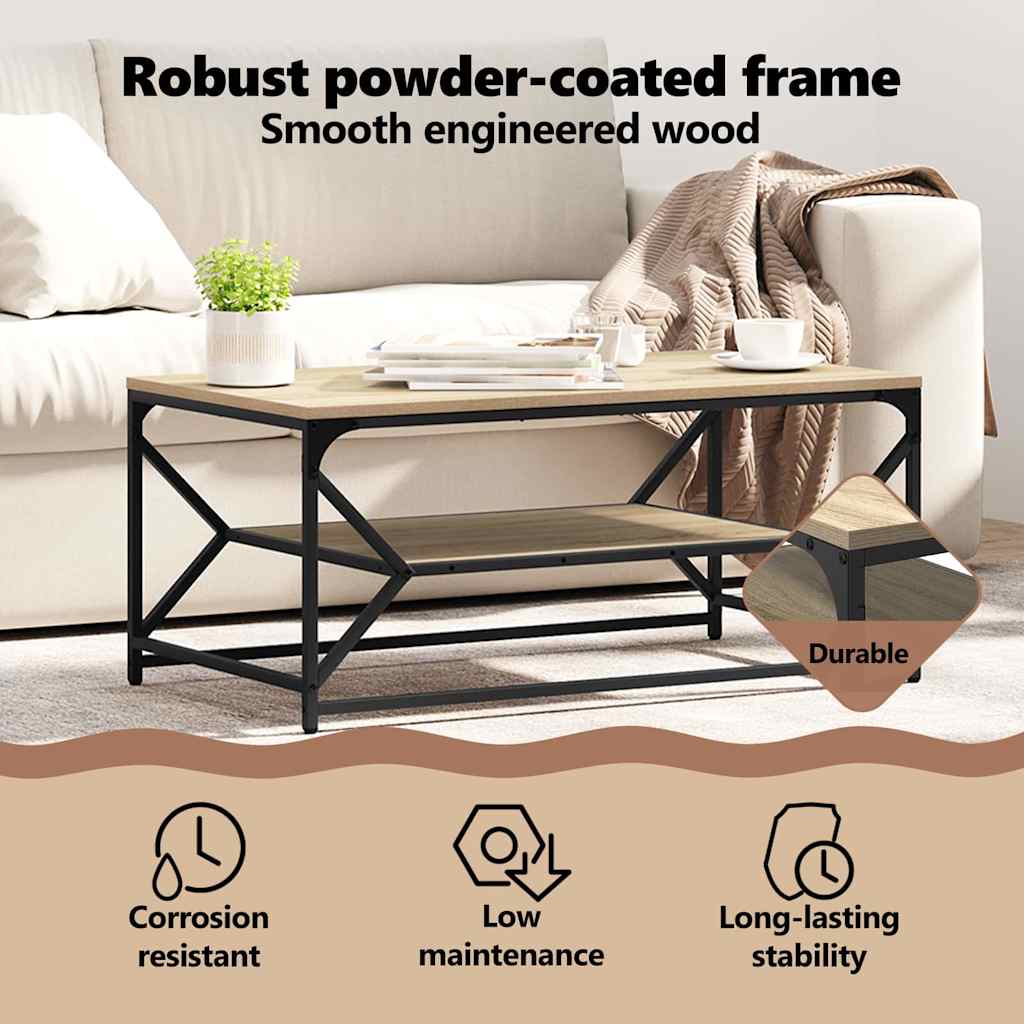 Coffee Table Sonoma Oak 90 x 50 x 40 cm