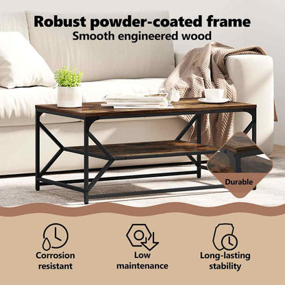 Coffee Table Smoked Oak 90 x 50 x 40 cm