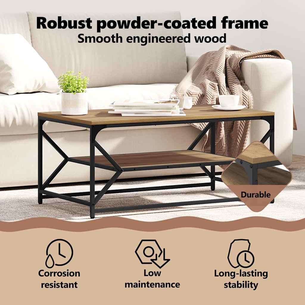 Coffee Table Artisan Oak 90 x 50 x 40 cm