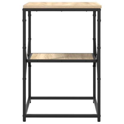 Side Table Sonoma Oak 41 x 40 x 60 cm Engineered Wood and Steel