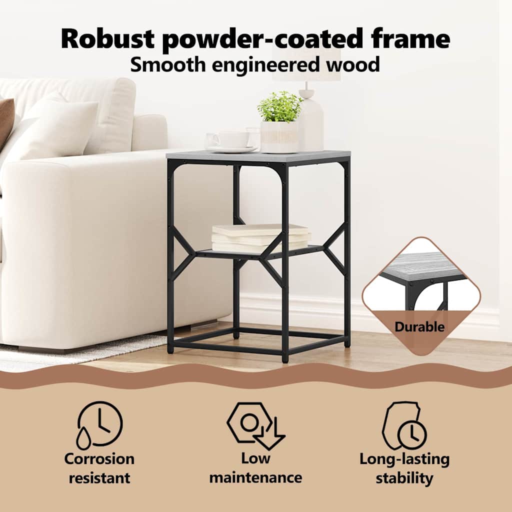 Side Table Grey Sonoma 41 x 40 x 60 cm