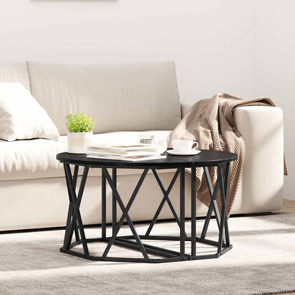 Coffee Table Black Oak 80 x 80 x 42 cm