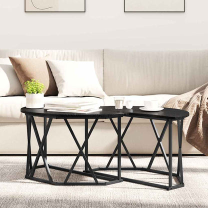 Coffee Table Black Oak 80 x 80 x 42 cm