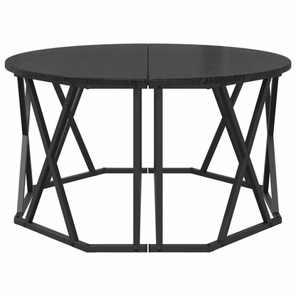 Coffee Table Black Oak 80 x 80 x 42 cm