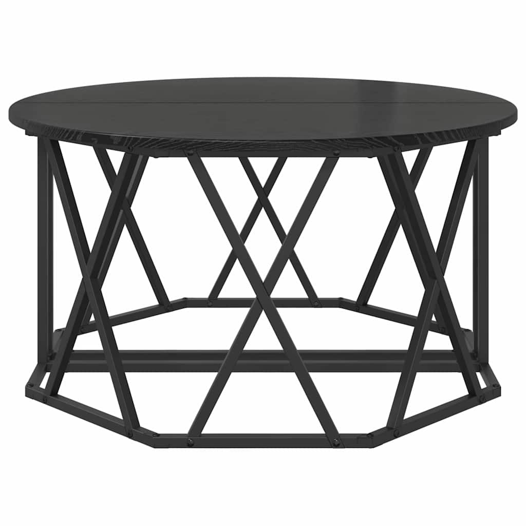 Coffee Table Black Oak 80 x 80 x 42 cm
