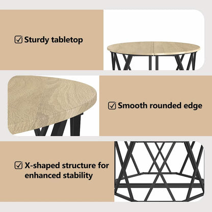 Coffee Table Sonoma Oak 80 x 80 x 42 cm