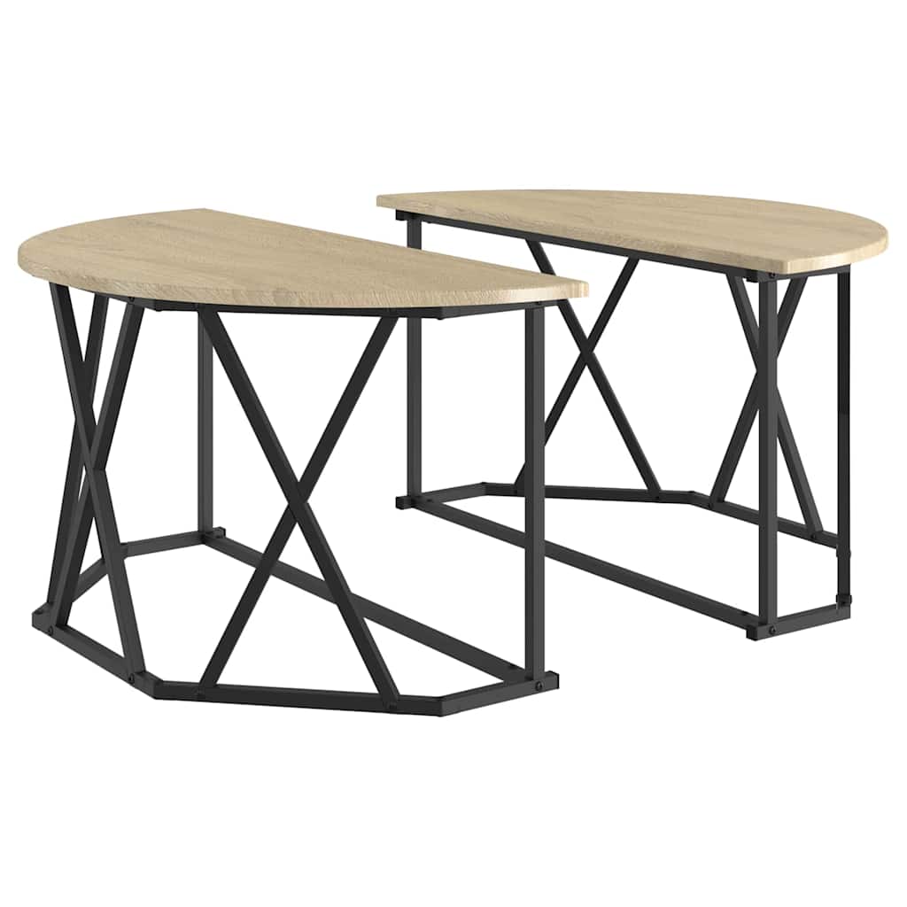 Coffee Table Sonoma Oak 80 x 80 x 42 cm