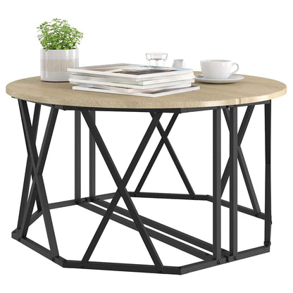 Coffee Table Sonoma Oak 80 x 80 x 42 cm
